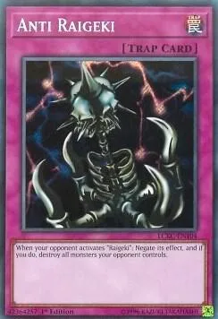 Anti Raigeki LCKC-EN104 1st Edition Yu-Gi-Oh card from Legendary Collection Kaiba