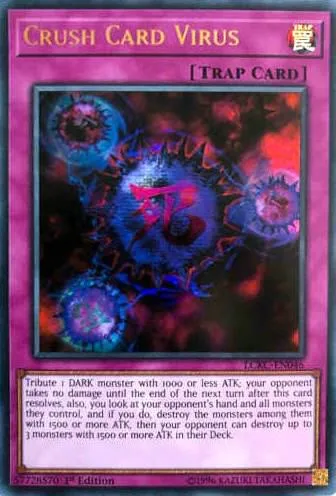 Crush Card Virus Version 2 LCKC-EN046 Yu-Gi-Oh card from Legendary Collection Kaiba