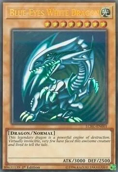 Blue-Eyes White Dragon Version 2 LCKC-EN001 LC06 1st Edition Yu-Gi-Oh card from Legendary Collection Kaiba