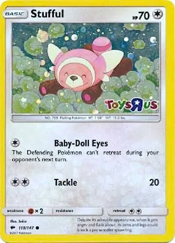 Stufful - 110/147 Toys R Us #110/147 Holofoil Pokémon card from Miscellaneous Cards & Products