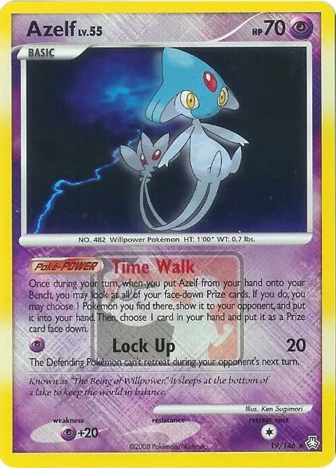 Azelf - 19/146 League Promo #019/146 Reverse Holofoil Pokémon card from League & Championship Cards