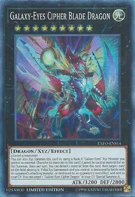 Galaxy-Eyes Cipher Blade Dragon EXFO-ENSE4 Yu-Gi-Oh card from Extreme Force