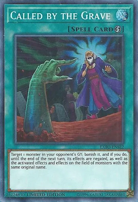 Called by the Grave EXFO-ENSE2 Yu-Gi-Oh card from Extreme Force