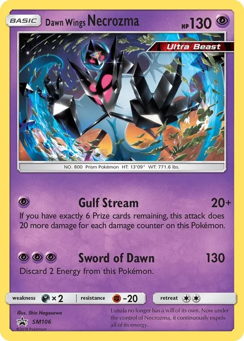 Dawn Wings Necrozma #SM106 Holofoil Pokémon card from SM Promos