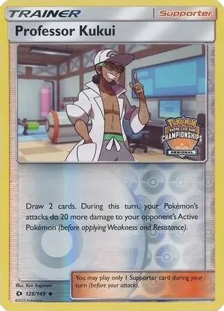 Professor Kukui - 128/149 Regional Championships #128/149 Reverse Holofoil Pokémon card from League & Championship Cards