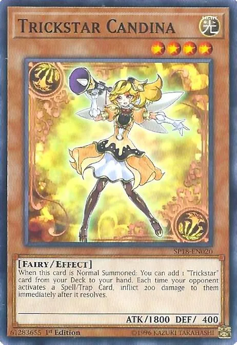 Trickstar Candina SP18-EN020 Yu-Gi-Oh card from Star Pack VRAINS
