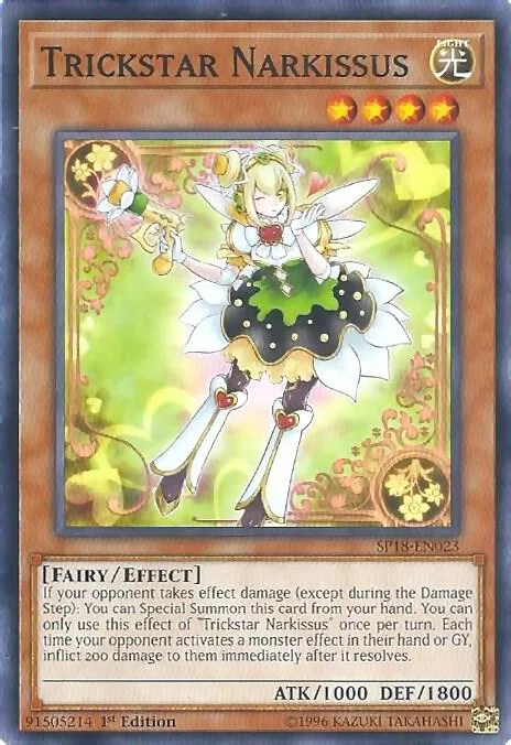 Trickstar Narkissus SP18-EN023 Yu-Gi-Oh card from Star Pack VRAINS