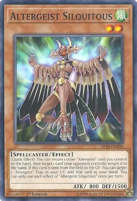 Altergeist Silquitous SP18-EN030 Yu-Gi-Oh card from Star Pack VRAINS