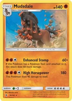 Mudsdale - 76/145 Prerelease Kit Exclusive #076/145 Pokémon card from Deck Exclusives