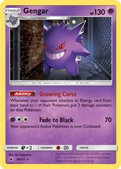 Gengar - 38/111 Prerelease Kit Exclusive #038/111 Pokémon card from Deck Exclusives