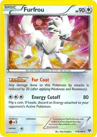 Furfrou - 114/146 Cosmos Holo #114/116 Holofoil Pokémon card from Blister Exclusives