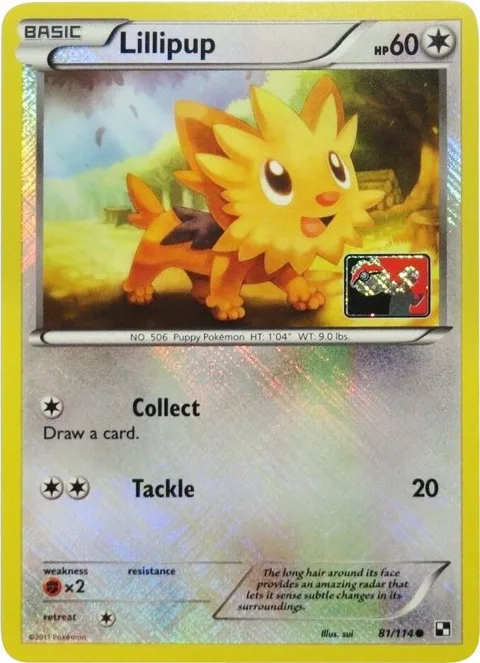 Lillipup - 81/114 League Promo #081/114 Reverse Holofoil Pokémon card from League & Championship Cards