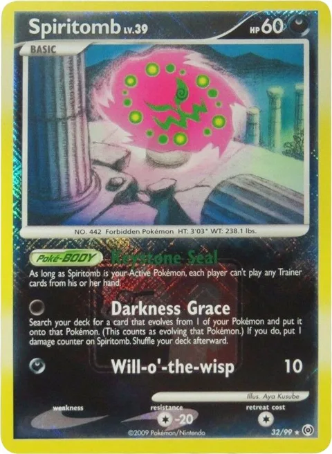 Spiritomb - 32/99 League Promo #032/099 Reverse Holofoil Pokémon card from League & Championship Cards