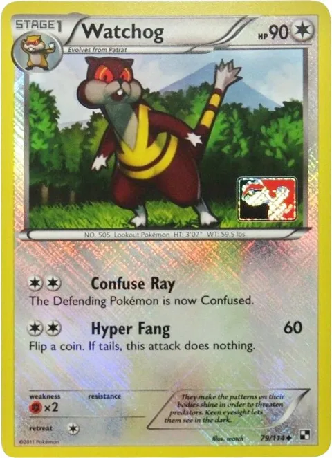 Watchog - 79/114 League Promo #079/114 Reverse Holofoil Pokémon card from League & Championship Cards