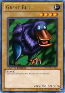 Great Bill WCPP-EN006 Yu-Gi-Oh card from World Championship 2010 Card Pack