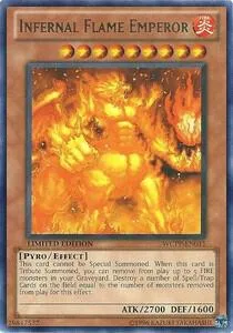 Infernal Flame Emperor WCPP-EN011 Yu-Gi-Oh card from World Championship 2010 Card Pack