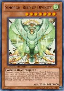 Simorgh, Bird of Divinity WCPP-EN016 Yu-Gi-Oh card from World Championship 2010 Card Pack