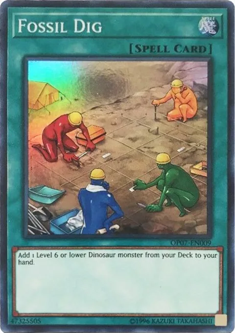 Fossil Dig OP07-EN009 Yu-Gi-Oh card from OTS Tournament Pack 7