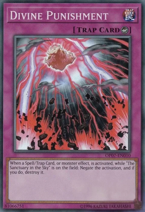 Divine Punishment OP07-EN010 Yu-Gi-Oh card from OTS Tournament Pack 7