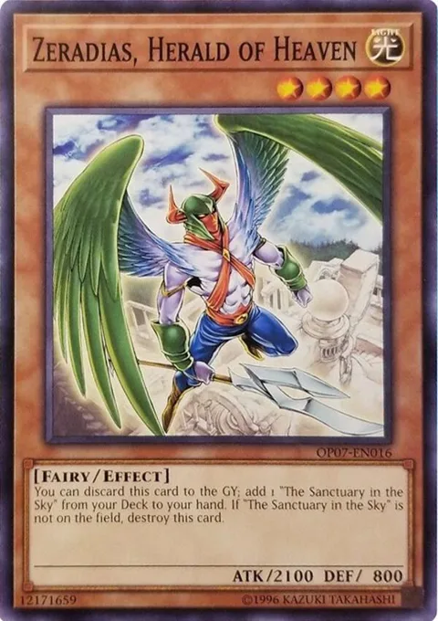 Zeradias, Herald of Heaven OP07-EN016 Yu-Gi-Oh card from OTS Tournament Pack 7