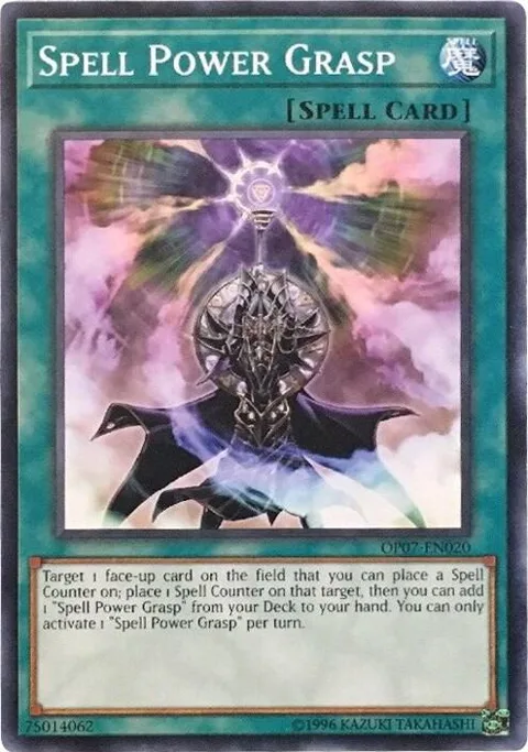 Spell Power Grasp OP07-EN020 Yu-Gi-Oh card from OTS Tournament Pack 7