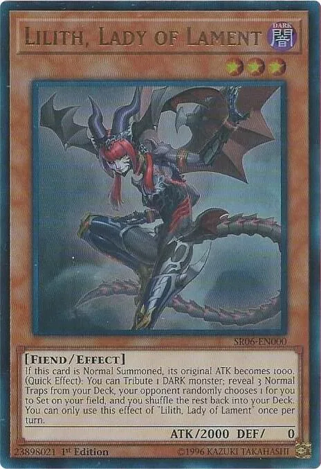 Lilith, Lady of Lament SR06-EN000 Yu-Gi-Oh card from Structure Deck: Lair of Darkness