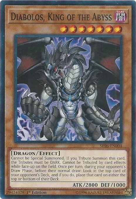 Diabolos, King of the Abyss SR06-EN004 Yu-Gi-Oh card from Structure Deck: Lair of Darkness