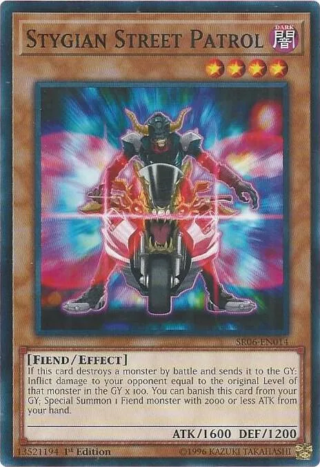Stygian Street Patrol SR06-EN014 Yu-Gi-Oh card from Structure Deck: Lair of Darkness
