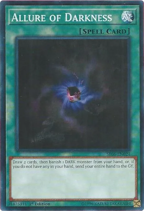 Allure of Darkness SR06-EN024 Yu-Gi-Oh card from Structure Deck: Lair of Darkness