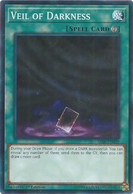 Veil of Darkness SR06-EN029 Yu-Gi-Oh card from Structure Deck: Lair of Darkness