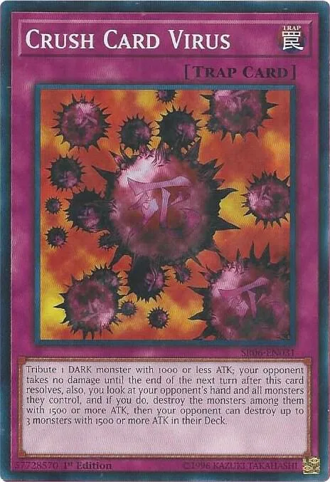 Crush Card Virus SR06-EN031 Yu-Gi-Oh card from Structure Deck: Lair of Darkness