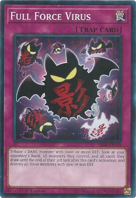 Full Force Virus SR06-EN034 Yu-Gi-Oh card from Structure Deck: Lair of Darkness