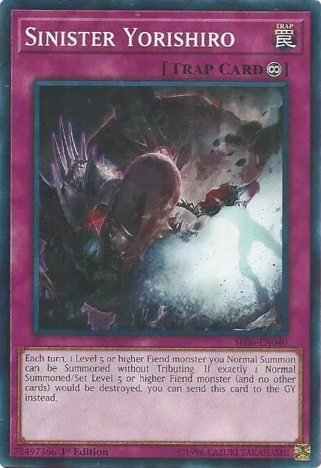 Sinister Yorishiro SR06-EN040 Yu-Gi-Oh card from Structure Deck: Lair of Darkness