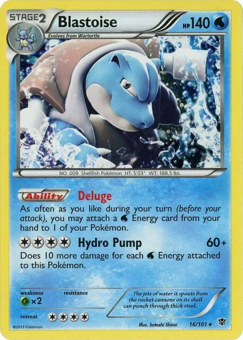 Blastoise - 16/101 Cosmos Holo #016/101 Holofoil Pokémon card from Blister Exclusives