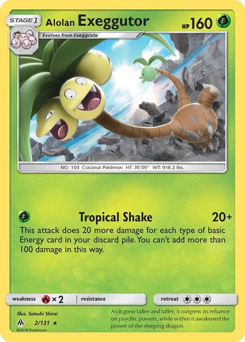Alolan Exeggutor #2/131 Pokémon card from SM - Forbidden Light