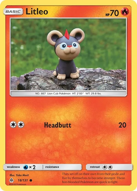 Litleo #18/131 Reverse Holofoil Pokémon card from SM - Forbidden Light
