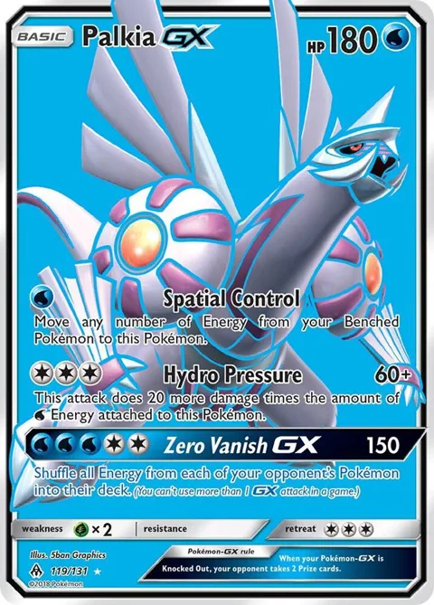 Palkia GX Full Art #119/131 Holofoil Pokémon card from SM - Forbidden Light