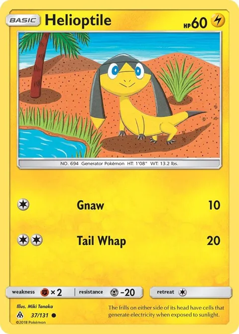 Helioptile #37/131 Reverse Holofoil Pokémon card from SM - Forbidden Light