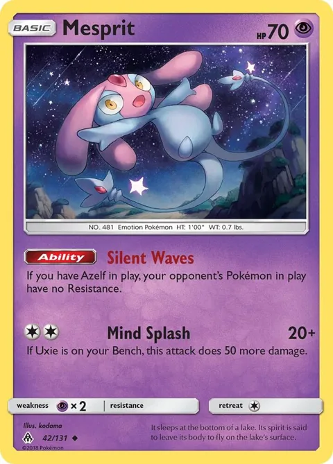 Mesprit #42/131 Pokémon card from SM - Forbidden Light