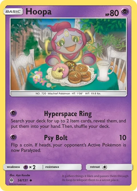 Hoopa #54/131 Pokémon card from SM - Forbidden Light