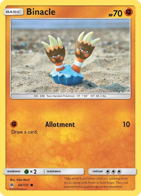 Binacle #66/131 Reverse Holofoil Pokémon card from SM - Forbidden Light