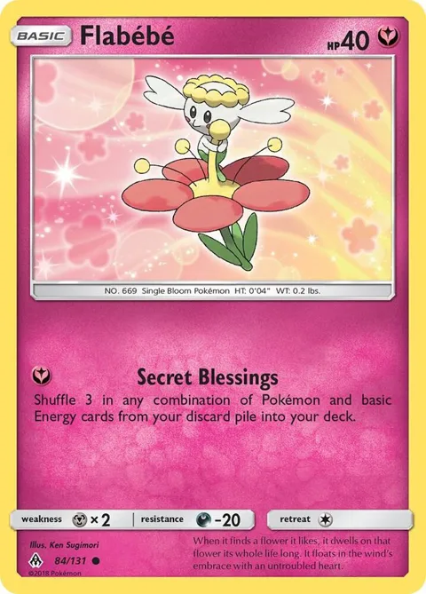 Flabebe 84 #84/131 Pokémon card from SM - Forbidden Light