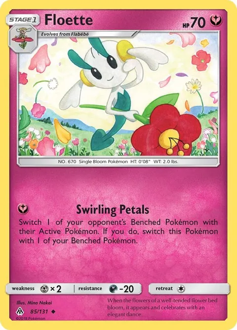 Floette #85/131 Reverse Holofoil Pokémon card from SM - Forbidden Light