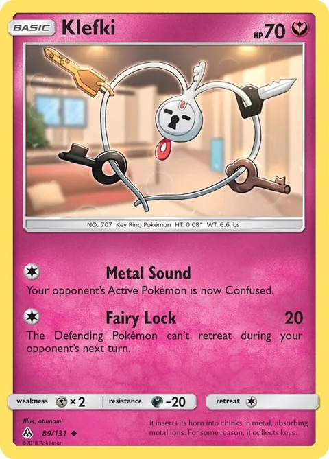 Klefki #89/131 Pokémon card from SM - Forbidden Light