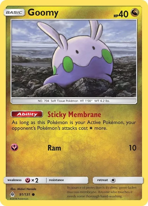 Goomy 91 #91/131 Pokémon card from SM - Forbidden Light