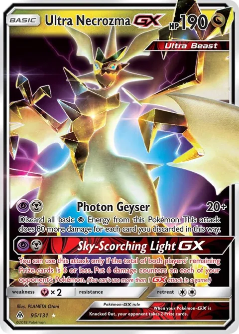Ultra Necrozma GX #95/131 Holofoil Pokémon card from SM - Forbidden Light
