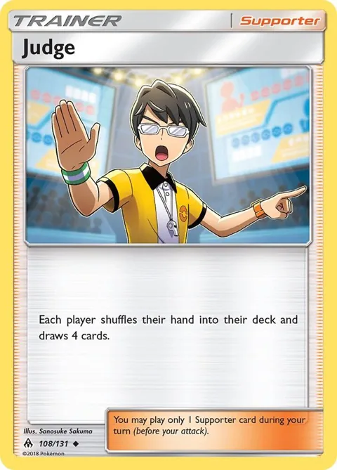 Judge #108/131 Reverse Holofoil Pokémon card from SM - Forbidden Light