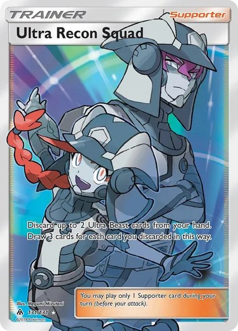 Ultra Recon Squad Full Art #131/131 Holofoil Pokémon card from SM - Forbidden Light