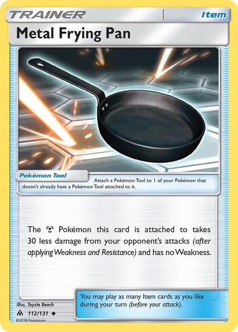 Metal Frying Pan #112/131 Pokémon card from SM - Forbidden Light