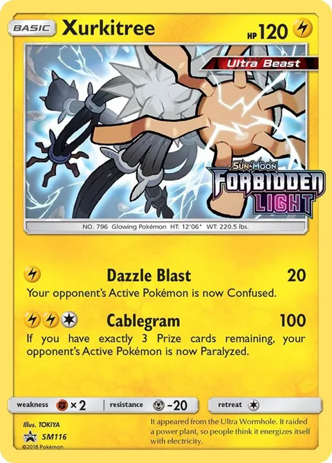 Xurkitree - SM116 Prerelease #SM116 Holofoil Pokémon card from SM Promos